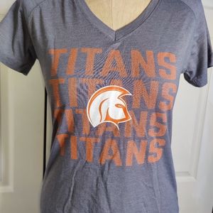 Titans Football V-neck Short Sleeve T-shirt  M